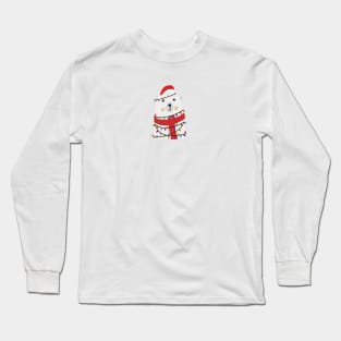 Polar bear with colorful light bulb Long Sleeve T-Shirt